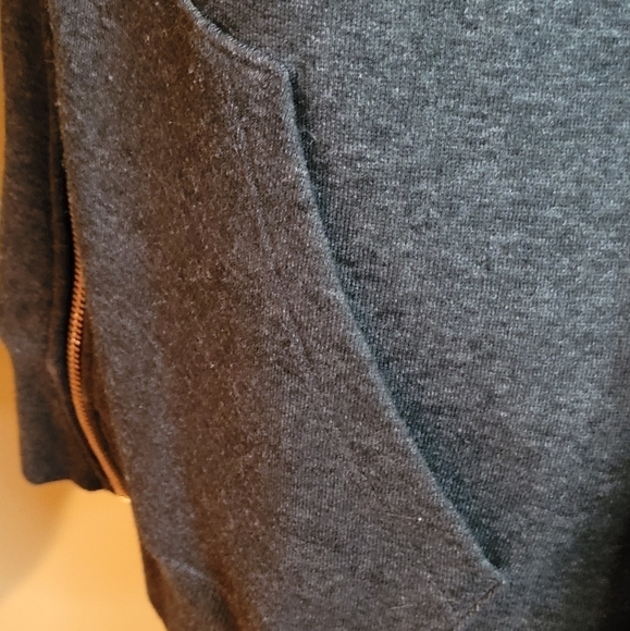 FILA Full Zip Hoodie, Rose Gold, Heathered Dark Grey - Picture 7 of 12